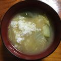 Ruriluru's cooksnap of when they made 味噌汁に…酢！.
