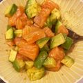 はらちゃん♡♡'s cooksnap of when they made 簡単アボカドサーモンのぽん酢サラダ.