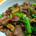 ちーまぐ's cooksnap of when they made 小松菜と砂肝のオイスターソース炒め.