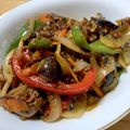 ぽろっとＱちゃん's cooksnap of when they made ピリ辛挽肉野菜炒め.