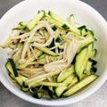 すずなまり's cooksnap of when they made 簡単☆きゅうりとえのきのポン酢合え.
