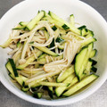 すずなまり's cooksnap of when they made 簡単☆きゅうりとえのきのポン酢合え.