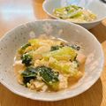 nakamucchi's cooksnap of when they made 小松菜の卵とじ.