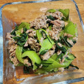 えちゅこ☆'s cooksnap of when they made 箸休めに【ツナと青梗菜の炒め物】.