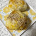 puniＫ's cooksnap of when they made かぼちゃのおにぎり.