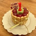 ふぅぽん♭'s cooksnap of when they made 1歳 誕生日ケーキ ベビーダノン 簡単.