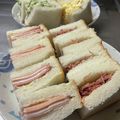 ★なみ☆'s cooksnap of when they made ハムチーズのストライプサンドウィッチ.