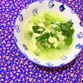 ふたごゆき's cooksnap of when they made 小松菜と卵の中華風黒酢スープ.
