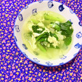 ふたごゆき's cooksnap of when they made 小松菜と卵の中華風黒酢スープ.