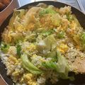 もぐもぐ（＾ν＾）'s cooksnap of when they made 簡単うまい☆しらすとレタスの卵チャーハン.