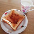 ﾋﾟﾛﾐ♡'s cooksnap of when they made おひとりさまのはちみつきなこトースト.