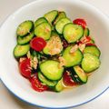 ツユさん厨房's cooksnap of when they made プチトマトときゅうりとツナの麺つゆサラダ.
