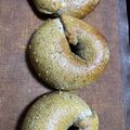 ancocoaちゃん's cooksnap of when they made 簡単 ごまクリームベーグル.