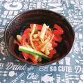 ﾁｲﾁｬﾝﾏﾏ's cooksnap of when they made 白菜キムチとパプリカの生姜ゴマ油和え.