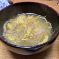 北京パンダ's cooksnap of when they made もやしのピリ辛かきたまスープ.