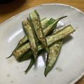 北京パンダ's cooksnap of when they made レシピ投稿祭　オクラのガーリックマヨ炒め.