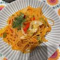 Faiza's cooksnap of when they made ミルク＆バターで♡まろやかナポリタン.