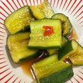 なーなちゃん's cooksnap of when they made 簡単美味しい＊ピリ辛きゅうりのお漬物.