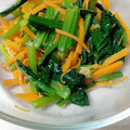 くみことムック's cooksnap of when they made 小松菜のわさび和え【入院食⑦夕/冷副菜】.