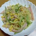55才のおじさん's cooksnap of when they made さっぱり♪中華風サラスパ【作り置き】.