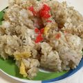 papikun's cooksnap of when they made 簡単パラパラ具なし炒飯.