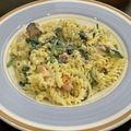 ハノイの主婦's cooksnap of when they made 時短☆クルルでサーモンのクリームパスタ風.