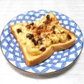 ＠迷子＠'s cooksnap of when they made レーズン＆バナナトースト❋チーズのっけ♪.