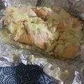 犬飼ってる's cooksnap of when they made フライパンでチーズマヨの鮭のホイル焼き！.