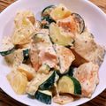ポニーリボン's cooksnap of when they made 鮭と野菜のハニーマスタード和え.