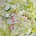 ナーちゃん's cooksnap of when they made きゅうりとカニカマのレタスサラダ.