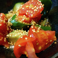 ばたみそーぱん☆'s cooksnap of when they made トマトときゅうりの中華風サラダ.
