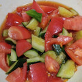 ナーちゃん's cooksnap of when they made きゅうりとトマトのさっぱり中華タレかけ♪.