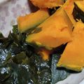ナーちゃん's cooksnap of when they made 南瓜と生ワカメのさっと煮♪レンチンで時短.