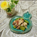 Laufen's cooksnap of when they made ズッキーニとささみの梅肉和え♡.