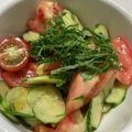ゆみらんたん's cooksnap of when they made トマトとキュウリの青じそサラダ♪.