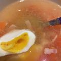 ゆうくんちのごはん☆'s cooksnap of when they made ＊簡単♪ポーチドエッグスープ＊.
