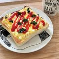 Etsu☆ko's cooksnap of when they made 簡単♪喫茶店風エッグトースト.