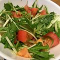 ☆めぐチキ☆'s cooksnap of when they made トマトと水菜のシャキシャキサラダ.