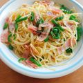 スチニャン's cooksnap of when they made パスタ(永谷園のお吸い物).