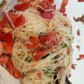おま～めまめまめ's cooksnap of when they made つわりにも☆ツナと大葉とトマトのそうめん.