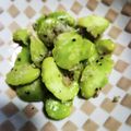 ねこのガストン's cooksnap of when they made シンプルを楽しむ♡そら豆のガーリック炒め.