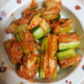 あしたは's cooksnap of when they made 胡瓜・キムチで簡単おつまみ★オイキムチ.