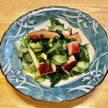 さすらい's cooksnap of when they made タコ＆わかめ＆きゅうりの酢の物.