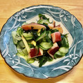 さすらい's cooksnap of when they made タコ＆わかめ＆きゅうりの酢の物.
