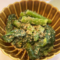 さとこま's cooksnap of when they made つるむらさきの胡麻マヨ和え.