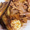 緑の人魚's cooksnap of when they made 豚肉と茄子の生姜焼き丼.