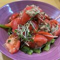 窓際の猫's cooksnap of when they made 栄養満点♪トマトと小松菜のツナドレサラダ.