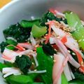 ちーまぐ's cooksnap of when they made 超簡単☆小松菜とカニカマのおひたし.