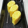 sayazu's cooksnap of when they made 卵１個で♡しっとりきれいな黄色の卵焼き.