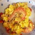 あいしょう's cooksnap of when they made 炊飯器で簡単♪シーフードパエリア.